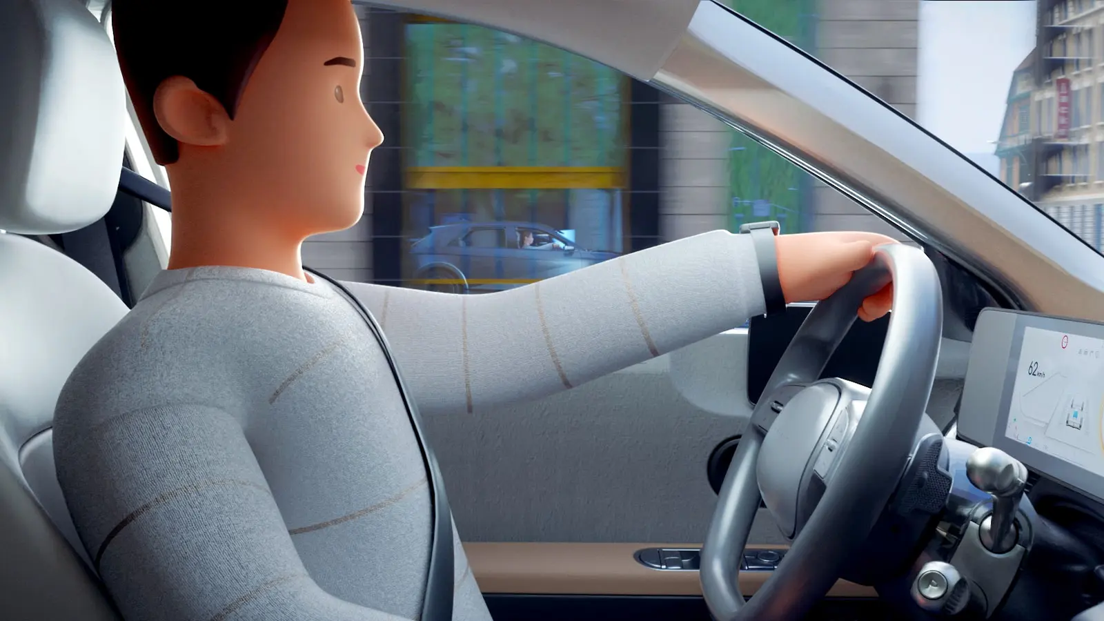 HYUNDAI Multi Charger 기술 설명 애니메이션 장면