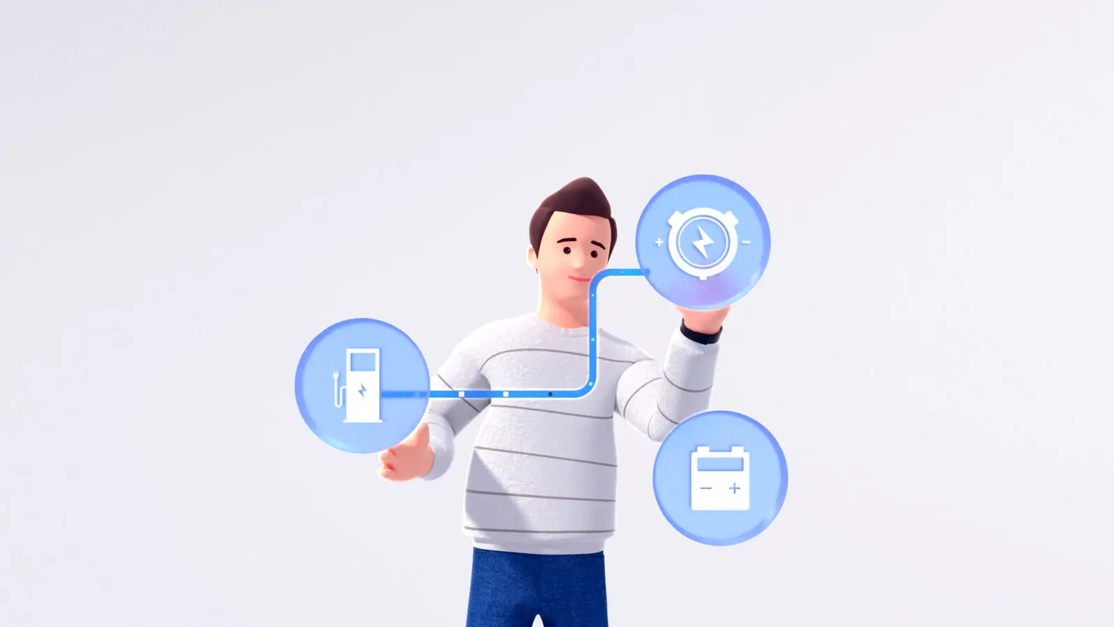 HYUNDAI Multi Charger 기술 설명 애니메이션 장면