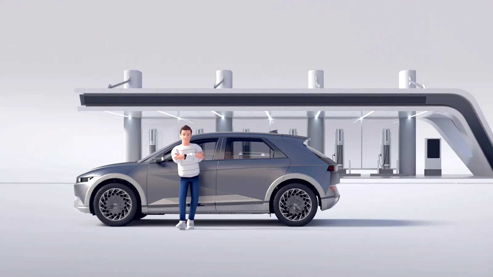HYUNDAI Multi Charger 기술 설명 애니메이션
