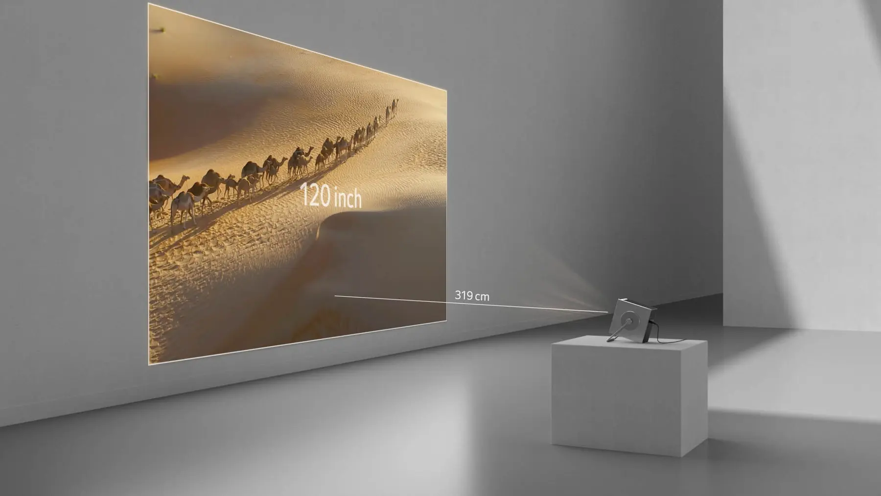 LG CineBeam Q 제품 소개 영상 장면